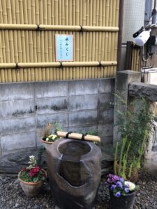 飯倉熊野神社、水みくじ