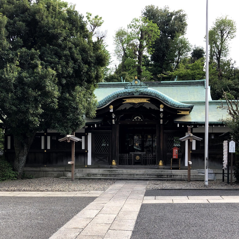 白金氷川神社、拝殿