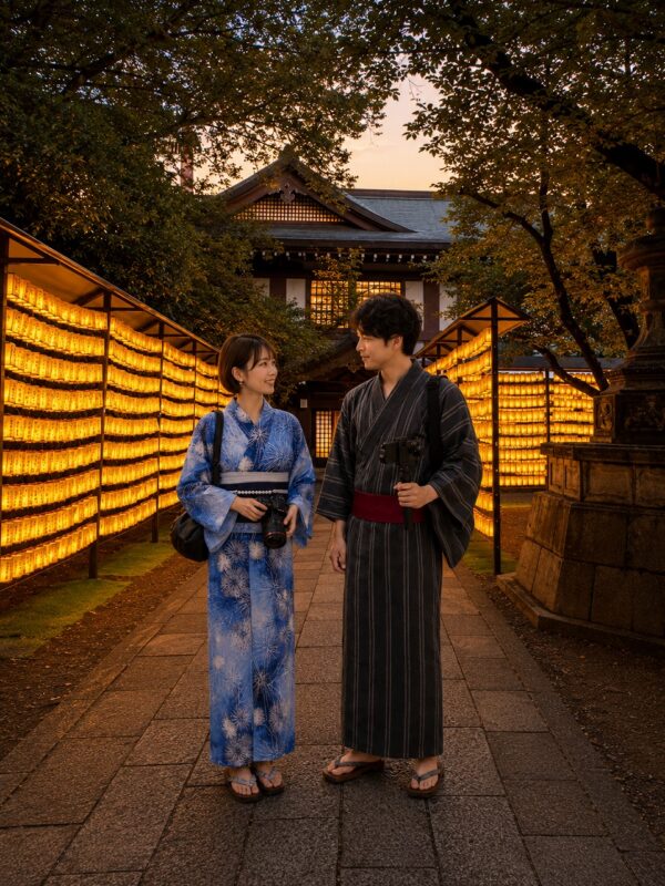 チーコと蒼井_靖国神社みたままつり