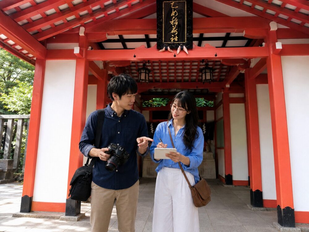 佐久間とやよい、根津神社、乙女稲荷神社