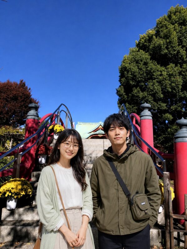 佐久間とヤヨイ_亀戸天神社女橋前にて