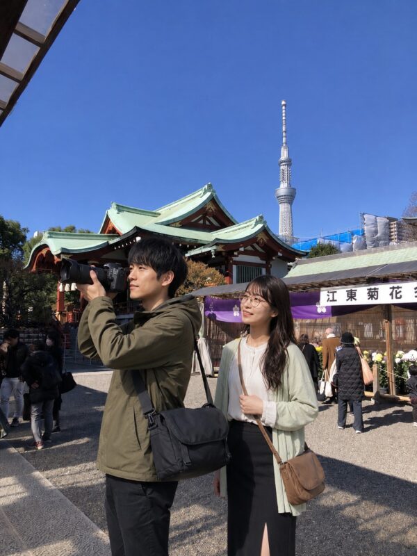 佐久間とヤヨイ_亀戸天神社菊まつり
