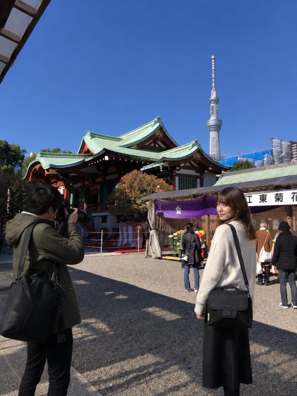 佐久間とヤヨイ_亀戸天神社菊まつり