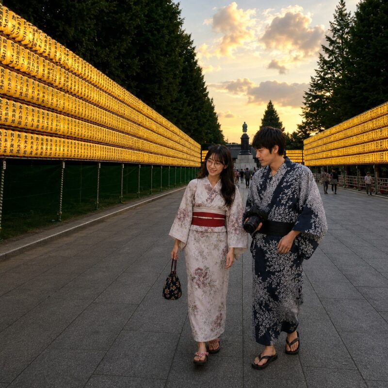 佐久間とヤヨイ_靖国神社みたままつ