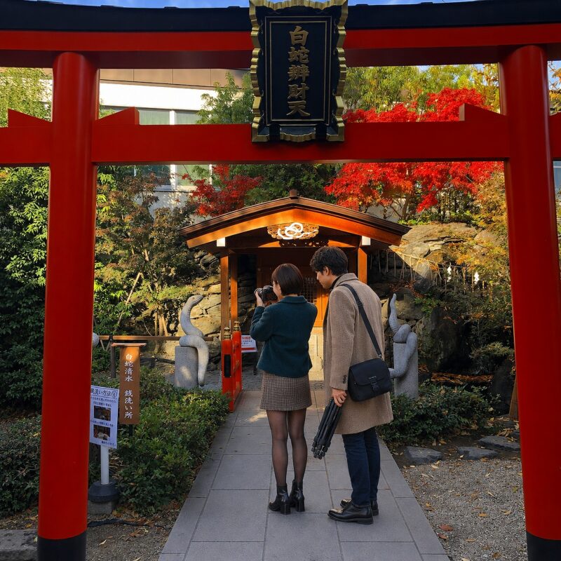 蛇窪神社、白蛇弁財天、ちーこと蒼井