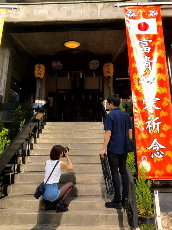 烏森神社、参道、ちーこと蒼井