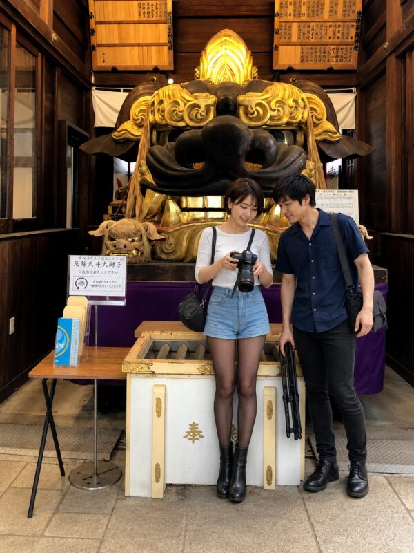 波除神社、獅子殿、チーコと蒼井