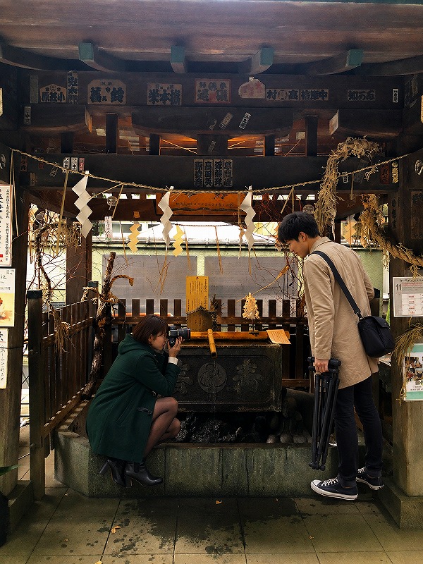 戸越八幡神社、手水舎、ちーこと蒼井