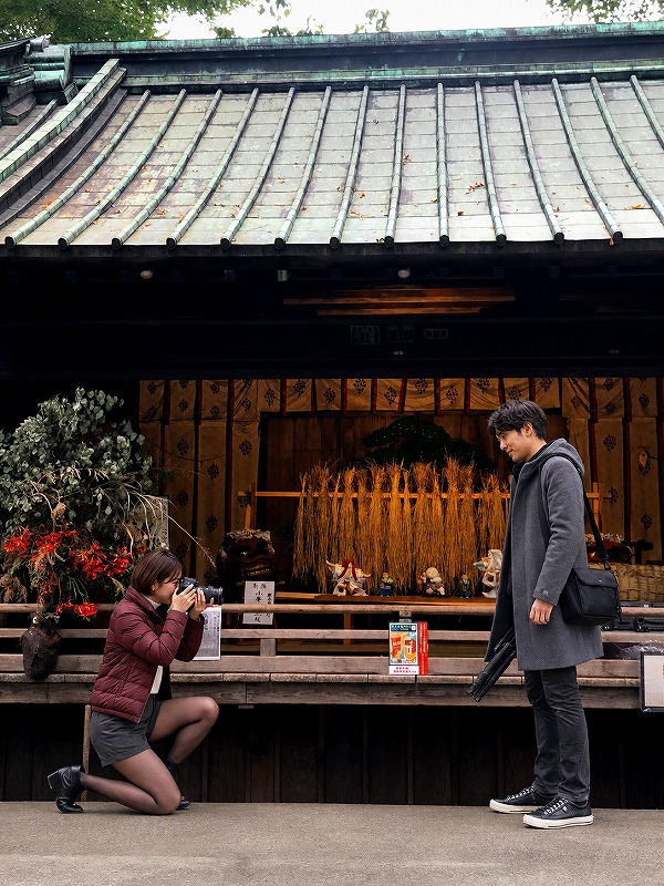 戸越八幡神社、境内、ちーこと蒼井