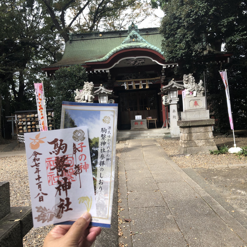 駒繋神社、御朱印