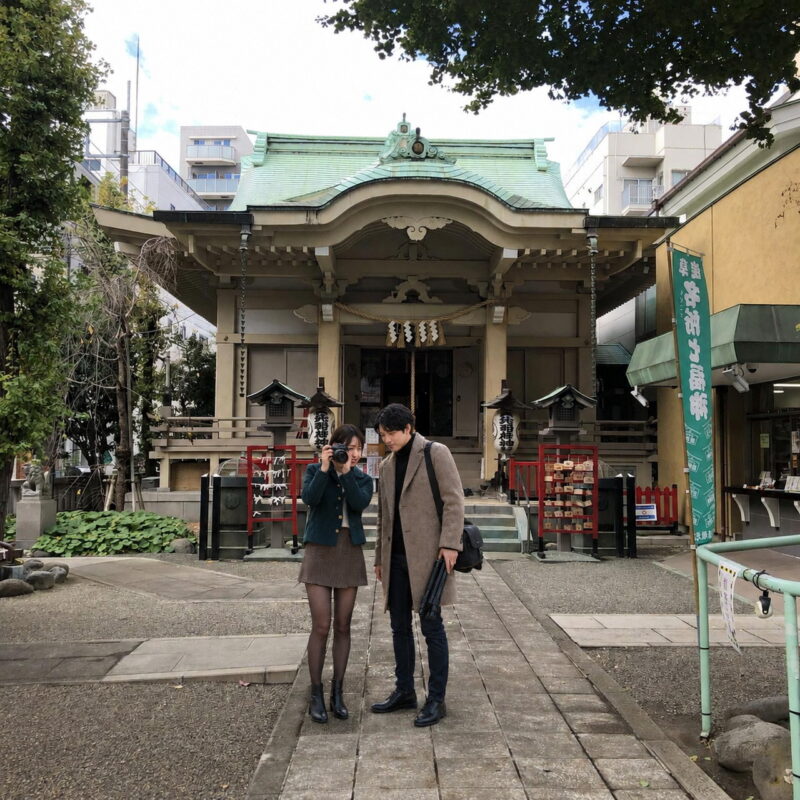 矢先稲荷神社、参道、ちーこと蒼井